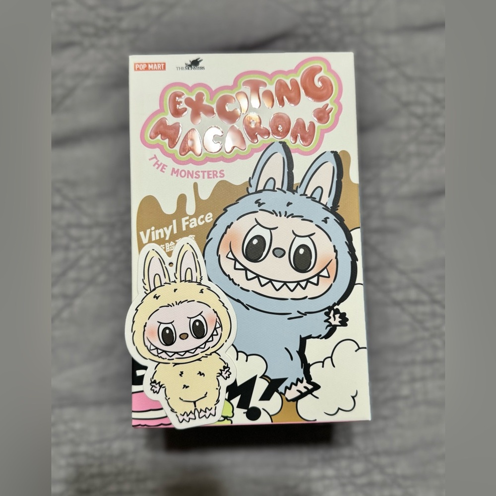 The Monsters Exciting Macaron Vinyl Face Figure- Soy Milk Labubu